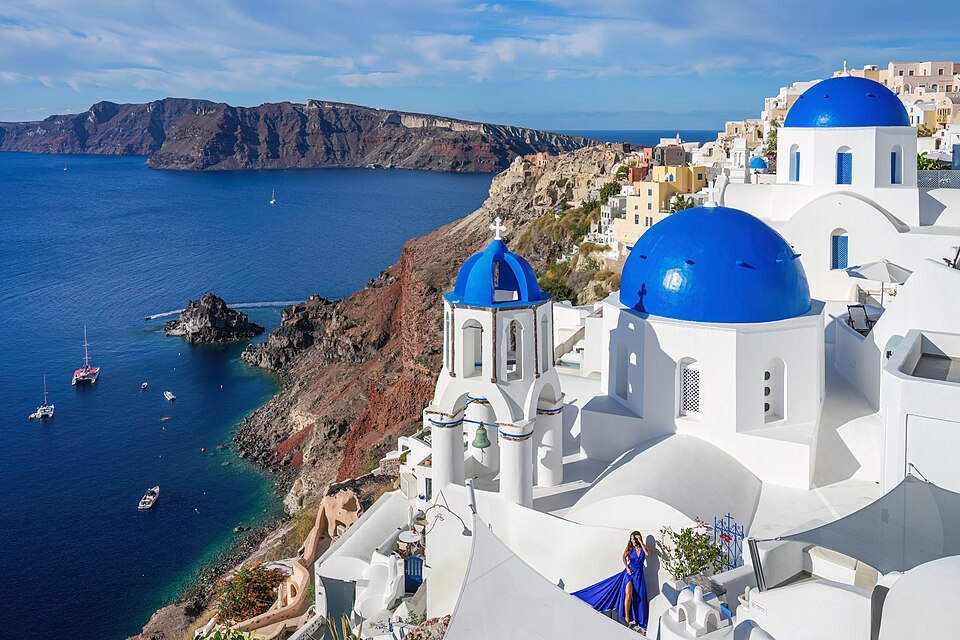 Cúpulas azules de Oía, Santorini