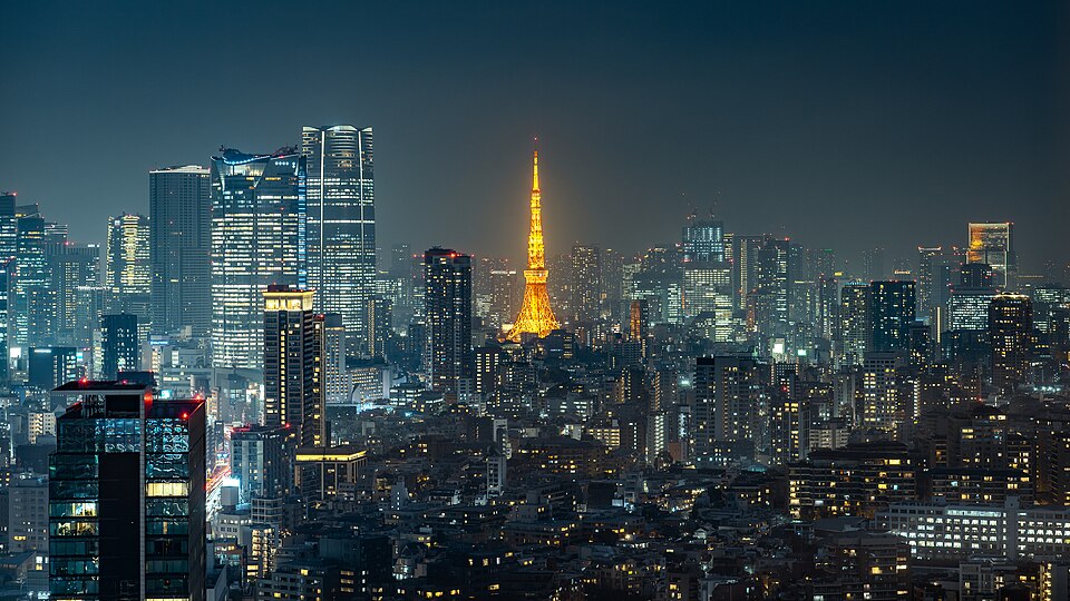 Torre de Tokio y Minato de noche